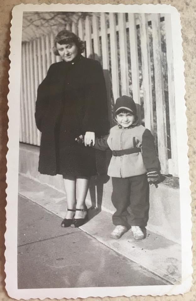Grandma Pizzo and her father Salvatore, still a boy