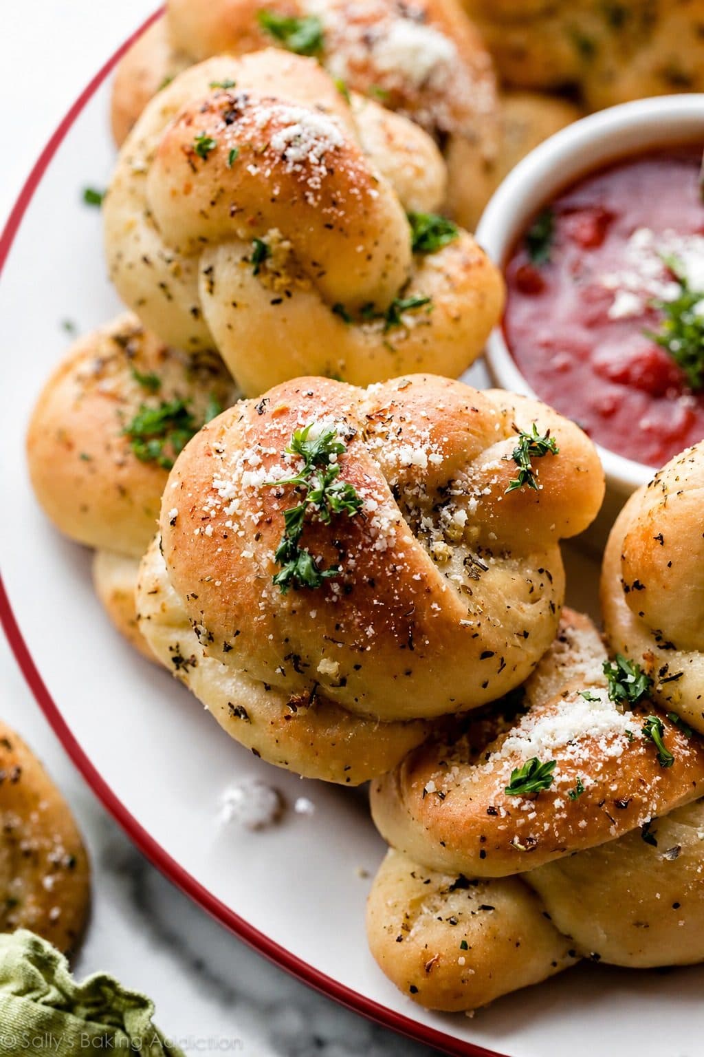 Homemade Cheesy Garlic Knots