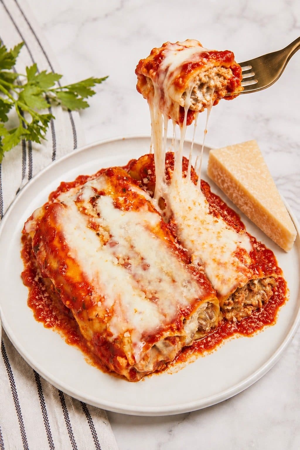 Mom’s Homemade Manicotti