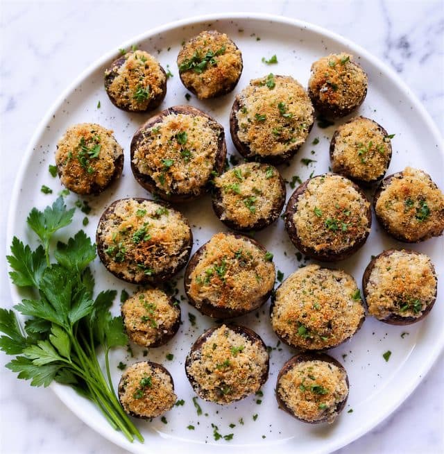 My Mother Josephine’s Stuffed mushrooms